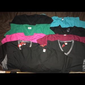 SIZE LARGE WOMENS SCRUB TOPS
